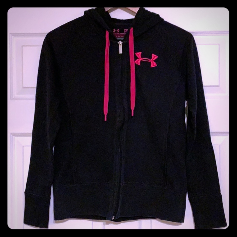 Under Armour Storm Hoodie - Black with pink detail